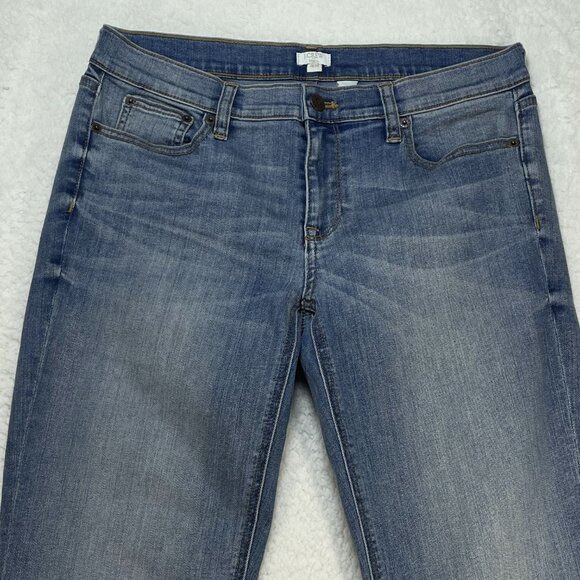 J. Crew Jeans Womens Sz 29 Blue Stretch Capris Low Rise Straight Leg Denim 30x25 - Picture 2 of 12